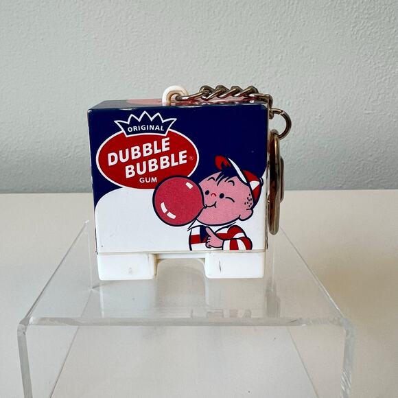 Original Double Bubble Gum Gum Dispenser Key Chain - Picture 1 of 6